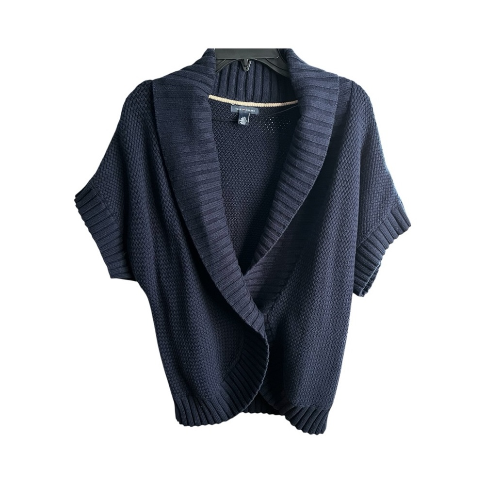 Tommy Hilfiger Navy Blue short sleeve sweater